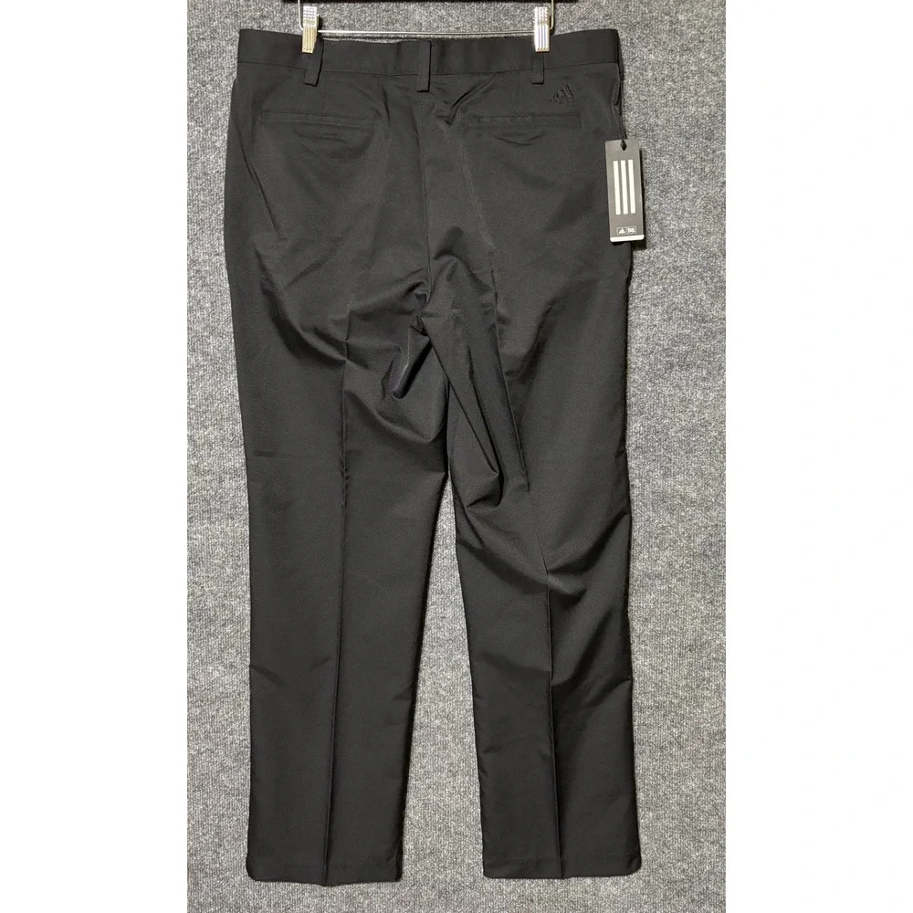 Adidas Adi Advantage Golf Pants Men's‎ 34x32 Performance Black Straight Leg NWT